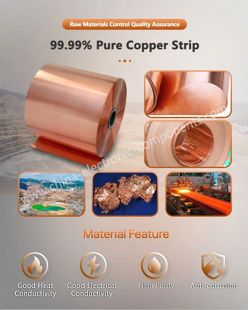 9999 Pure Copper Strip for custom copper busbar 9999 Pure Copper Strip for custom copper busbar